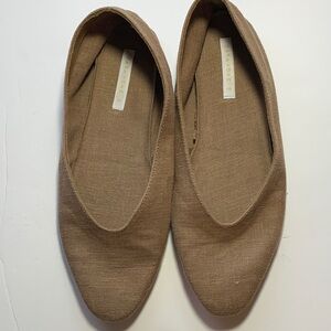 Zara Home Minimalist Linen Ballet Flats - Size 40 EU (Fits US 9)